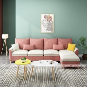 sofa phòng khách phối màu